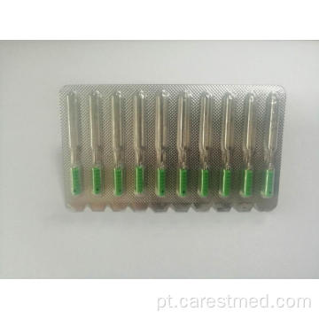 Broches dentais farpados descartáveis ​​com cabo de plástico 21mm 25mm 0-6 #